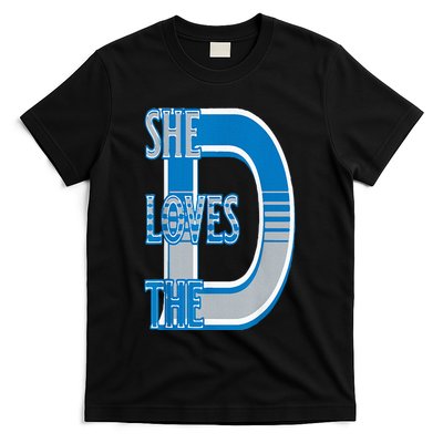 Detroit 313 She Loves The D T-Shirt