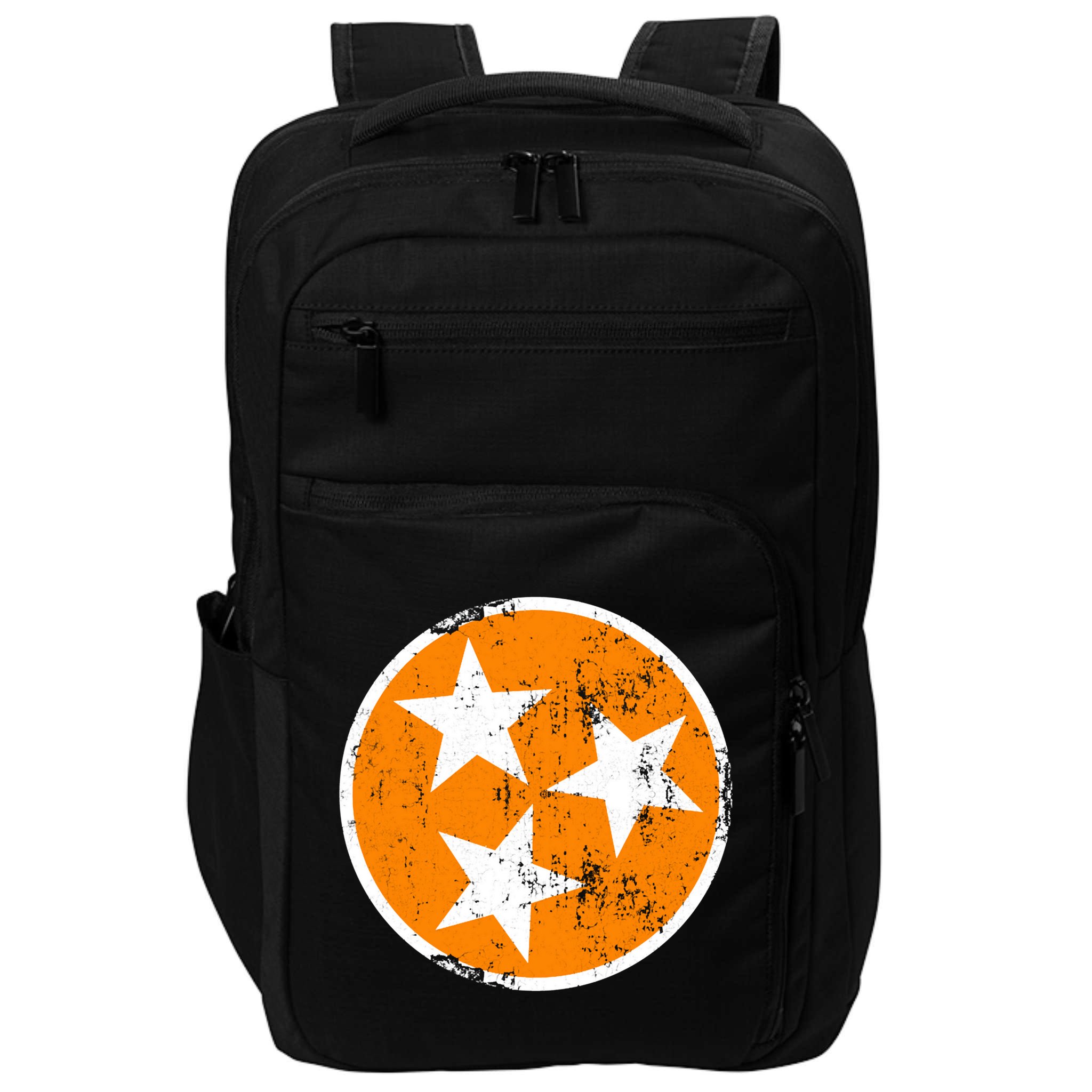 Distressed 3 Star Tn State Orange And White Tennessee Flag Impact Tech Backpack