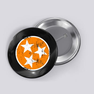Distressed 3 Star Tn State Orange And White Tennessee Flag Button