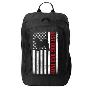 Dogs 365 Samoyed Best Dog Dad Ever American Flag Gift City Backpack