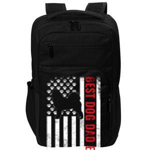 Dogs 365 Samoyed Best Dog Dad Ever American Flag Gift Impact Tech Backpack