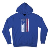 Dogs 365 Samoyed Best Dog Dad Ever American Flag Gift Hoodie