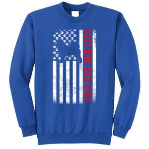 Dogs 365 Samoyed Best Dog Dad Ever American Flag Gift Sweatshirt