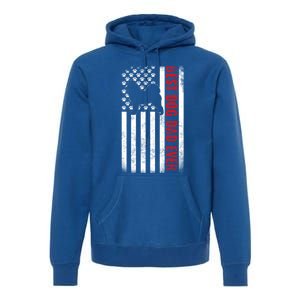 Dogs 365 Samoyed Best Dog Dad Ever American Flag Gift Premium Hoodie