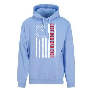 Dogs 365 Samoyed Best Dog Dad Ever American Flag Gift Unisex Surf Hoodie