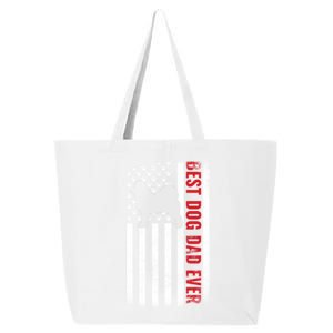 Dogs 365 Samoyed Best Dog Dad Ever American Flag Gift 25L Jumbo Tote