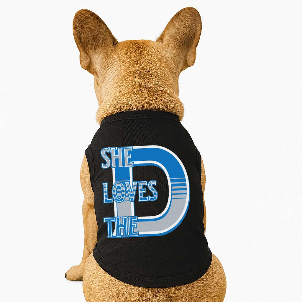 Detroit 313 She Loves The D Doggie Tank