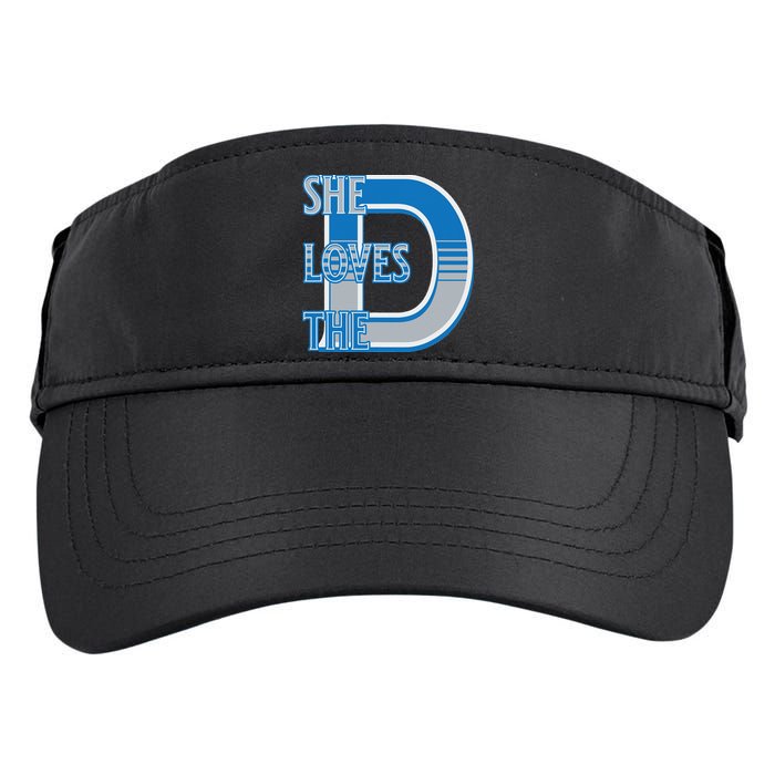 Detroit 313 She Loves The D Adult Drive Performance Visor