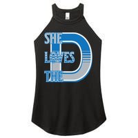 Detroit 313 She Loves The D Women's Perfect Tri Rocker Tank