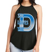 Detroit 313 She Loves The D Women's Perfect Tri Rocker Tank