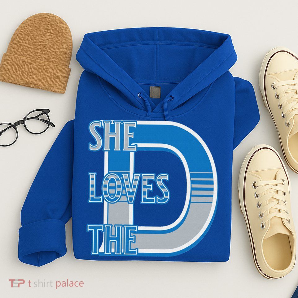 Detroit 313 She Loves The D Hoodie
