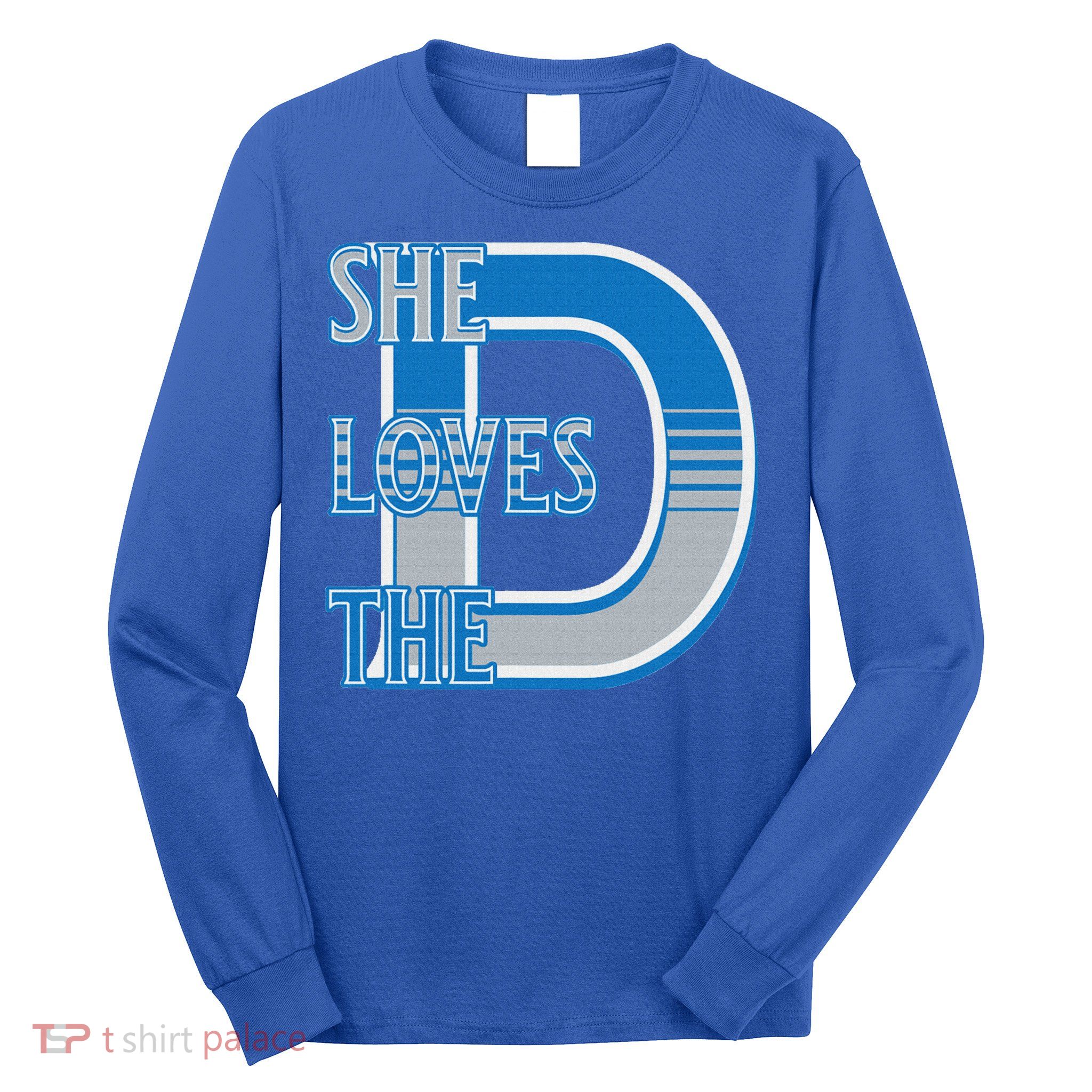Detroit 313 She Loves The D Long Sleeve Shirt