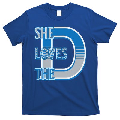 Detroit 313 She Loves The D T-Shirt