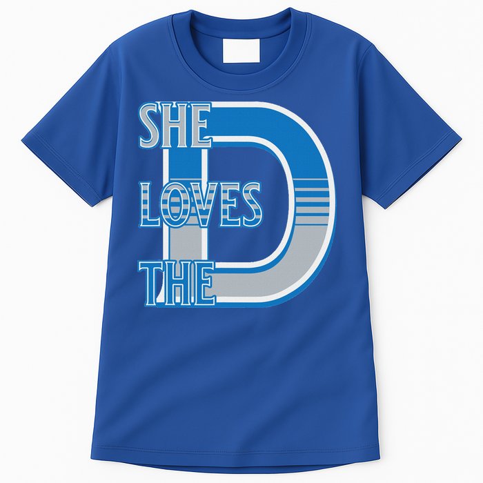 Detroit 313 She Loves The D Tall T-Shirt