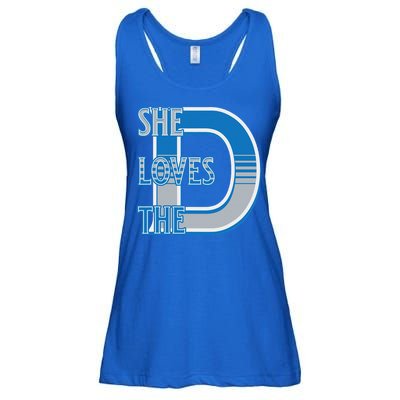 Detroit 313 She Loves The D Ladies Essential Flowy Tank