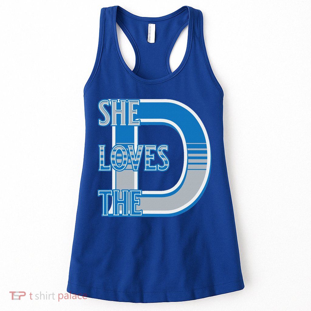 Detroit 313 She Loves The D Womens Tank Top