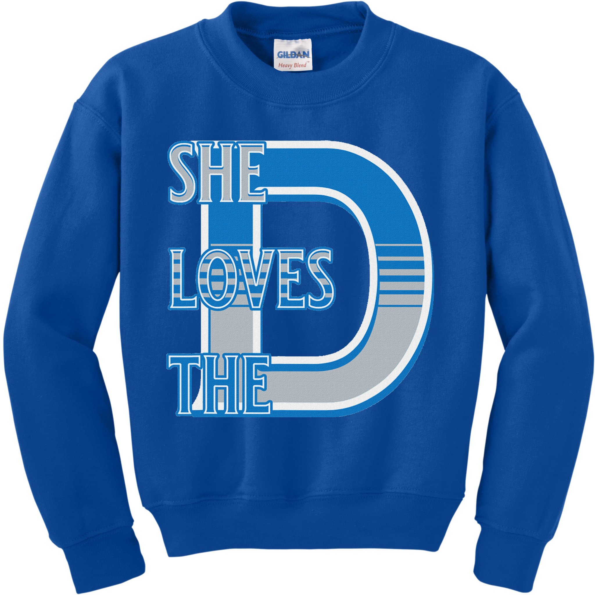 Detroit 313 She Loves The D Kids Sweatshirt