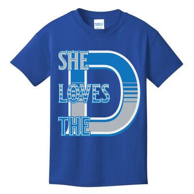 Detroit 313 She Loves The D Kids T-Shirt