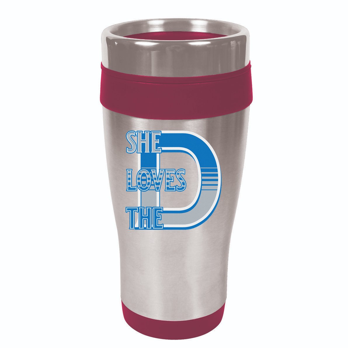 Detroit 313 She Loves The D 16oz Travel Tumbler