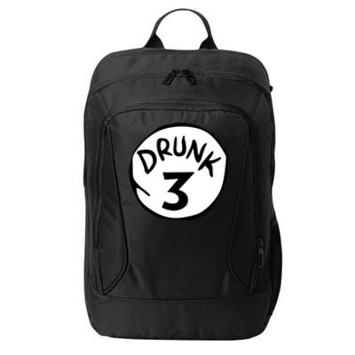 Drunk 3 St Patrick Day Funny Drunk Beer Pong Drunk 3 City Backpack