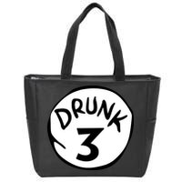 Drunk 3 St Patrick Day Funny Drunk Beer Pong Drunk 3 Zip Tote Bag