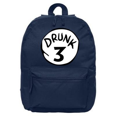 Drunk 3 St Patrick Day Funny Drunk Beer Pong Drunk 3 16 in Basic Backpack