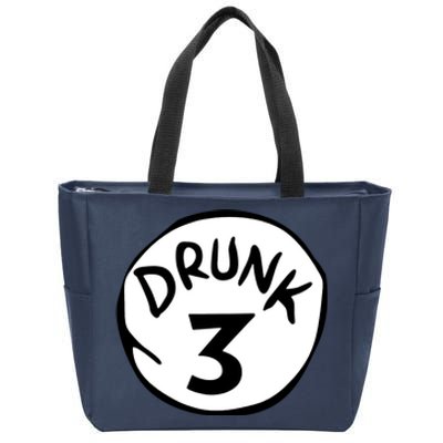 Drunk 3 St Patrick Day Funny Drunk Beer Pong Drunk 3 Zip Tote Bag