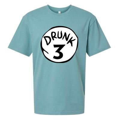 Drunk 3 St Patrick Day Funny Drunk Beer Pong Drunk 3 Sueded Cloud Jersey T-Shirt