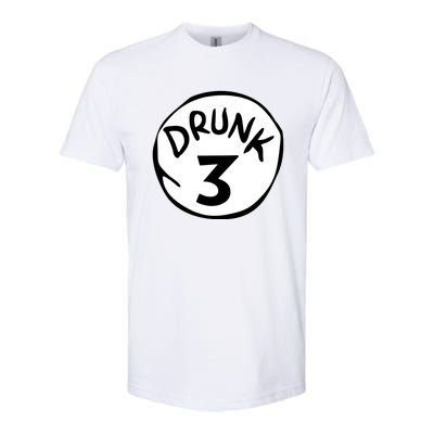 Drunk 3 St Patrick Day Funny Drunk Beer Pong Drunk 3 Softstyle CVC T-Shirt