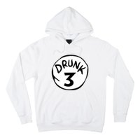 Drunk 3 St Patrick Day Funny Drunk Beer Pong Drunk 3 Hoodie