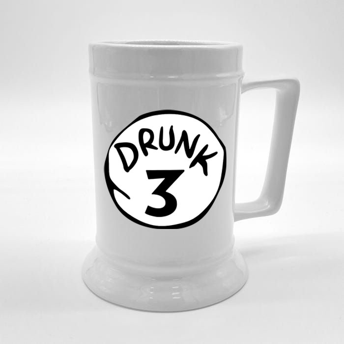 Drunk 3 St Patrick Day Funny Drunk Beer Pong Drunk 3 Beer Stein