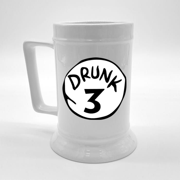 Drunk 3 St Patrick Day Funny Drunk Beer Pong Drunk 3 Beer Stein