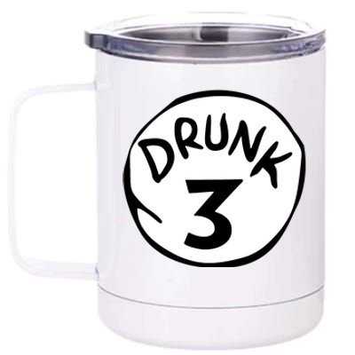 Drunk 3 St Patrick Day Funny Drunk Beer Pong Drunk 3 12 oz Stainless Steel Tumbler Cup