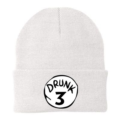 Drunk 3 St Patrick Day Funny Drunk Beer Pong Drunk 3 Beanie