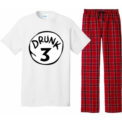 Drunk 3 St Patrick Day Funny Drunk Beer Pong Drunk 3 Pajama Set