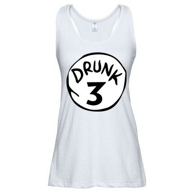 Drunk 3 St Patrick Day Funny Drunk Beer Pong Drunk 3 Ladies Essential Flowy Tank