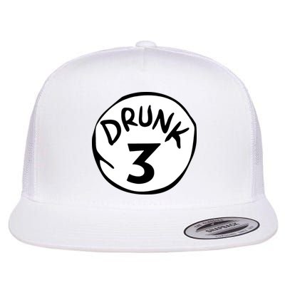 Drunk 3 St Patrick Day Funny Drunk Beer Pong Drunk 3 Flatbill Hat