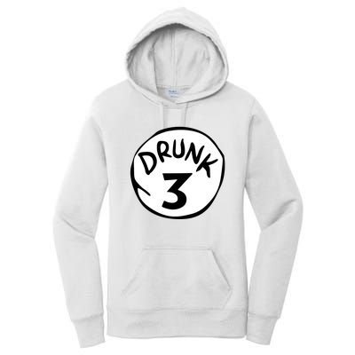 Drunk 3 St Patrick Day Funny Drunk Beer Pong Drunk 3 Women's Pullover Hoodie