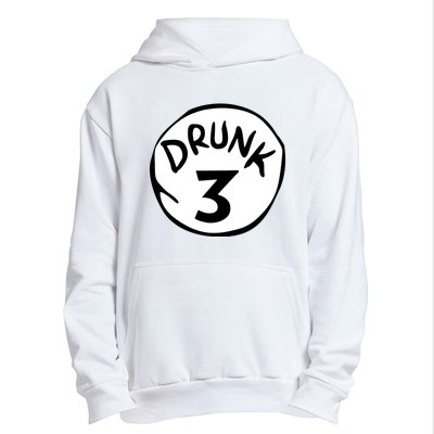 Drunk 3 St Patrick Day Funny Drunk Beer Pong Drunk 3 Urban Pullover Hoodie