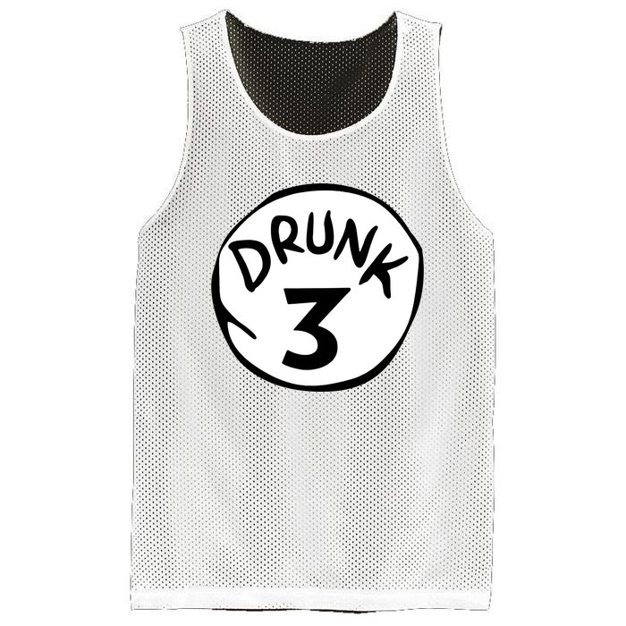 Drunk 3 St Patrick Day Funny Drunk Beer Pong Drunk 3 Mesh Reversible Basketball Jersey Tank