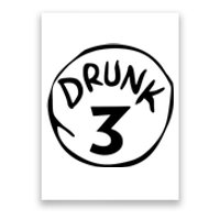 Drunk 3 St Patrick Day Funny Drunk Beer Pong Drunk 3 Poster