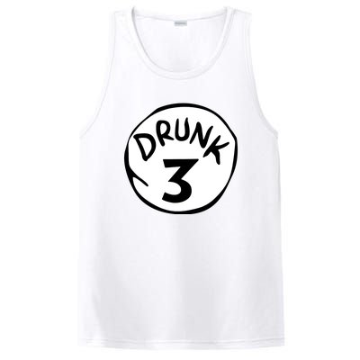 Drunk 3 St Patrick Day Funny Drunk Beer Pong Drunk 3 PosiCharge Competitor Tank