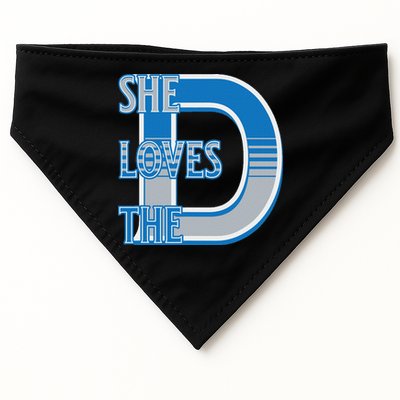 Detroit 313 She Loves The D USA-Made Doggie Bandana