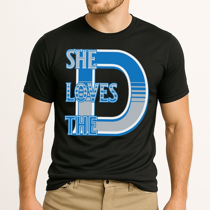 Detroit 313 She Loves The D Cooling Performance Crew T-Shirt