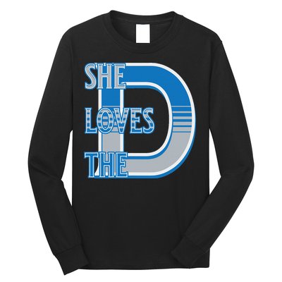 Detroit 313 She Loves The D Long Sleeve Shirt