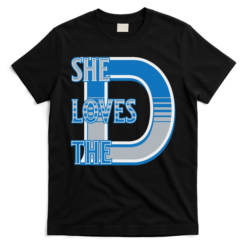 Detroit 313 She Loves The D T-Shirt