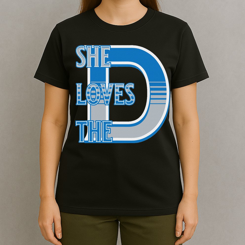 Detroit 313 She Loves The D T-Shirt