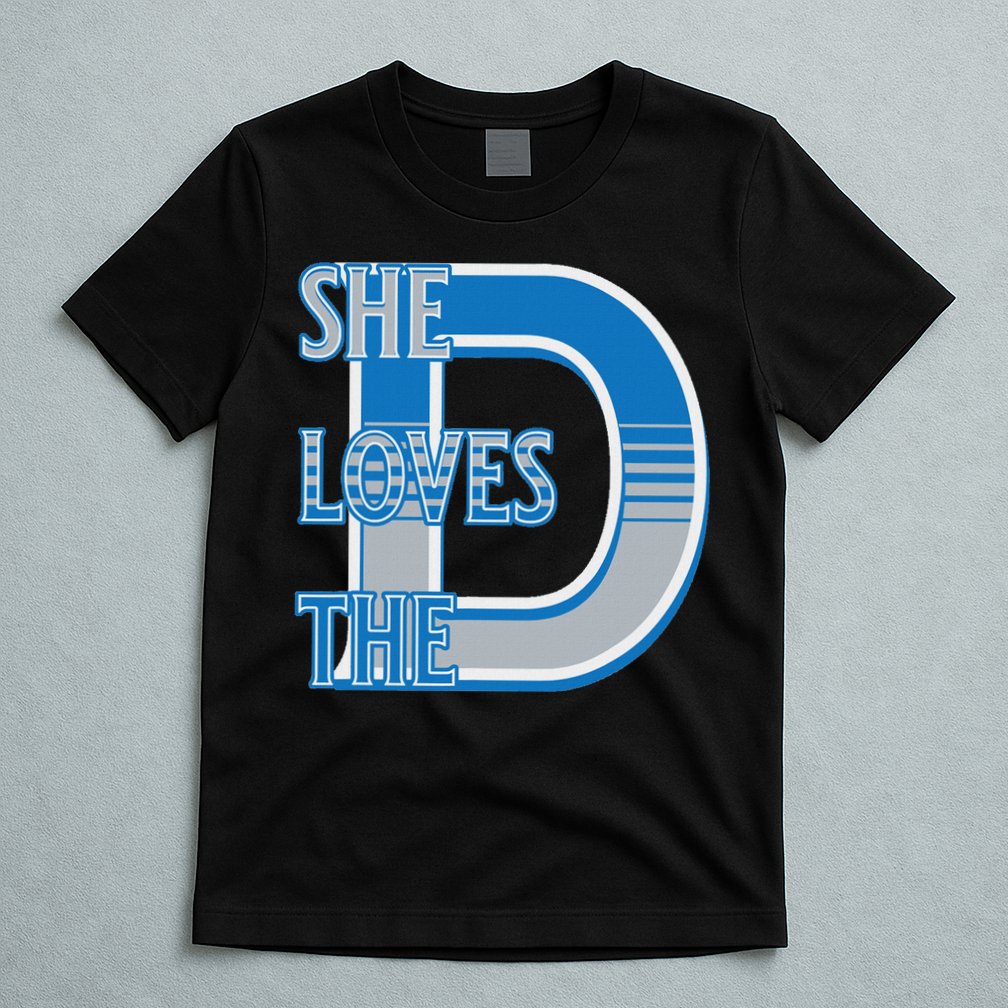 Detroit 313 She Loves The D T-Shirt