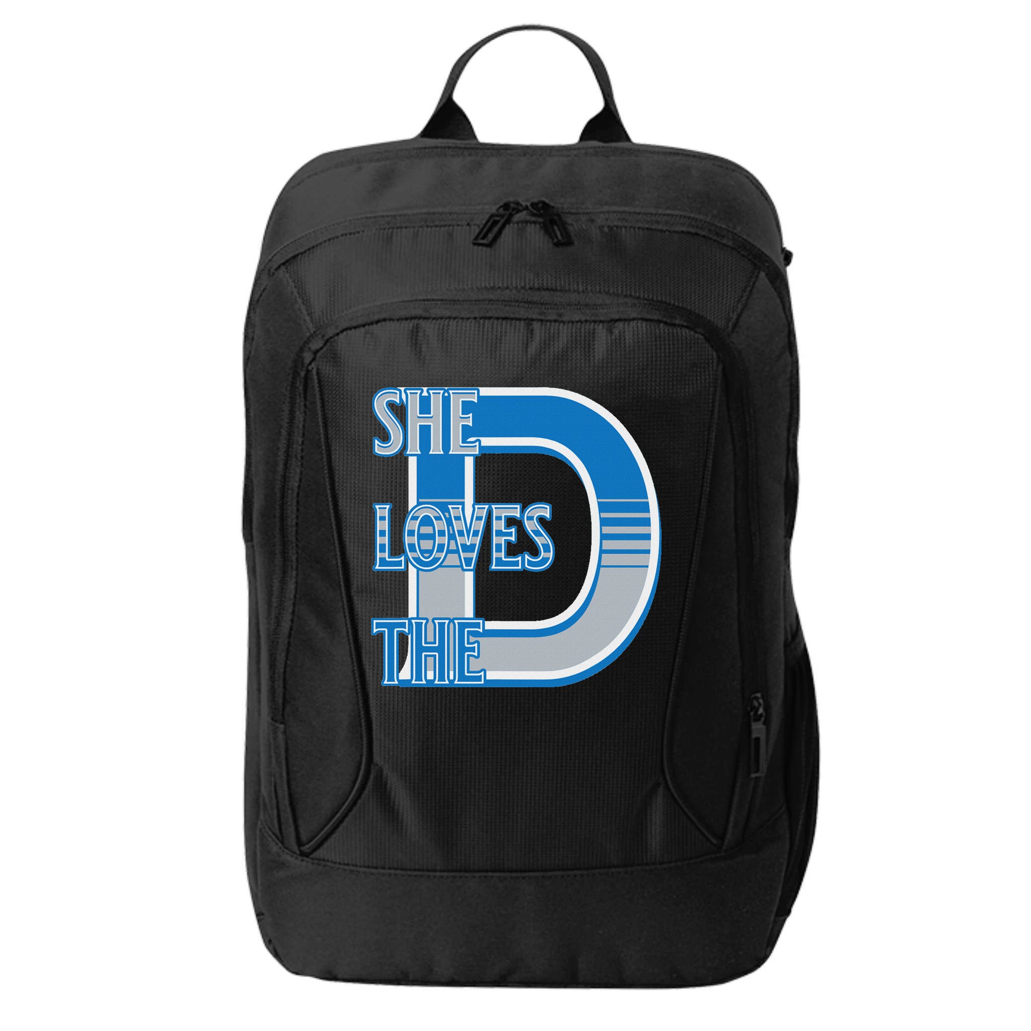 Detroit 313 She Loves The D City Backpack