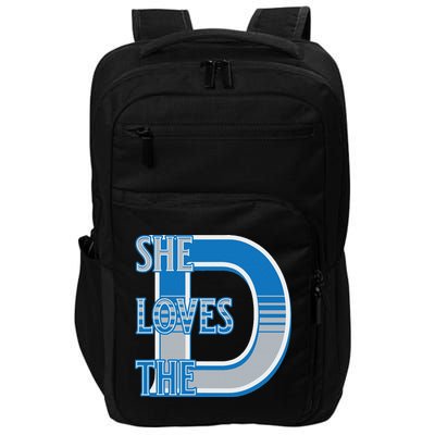 Detroit 313 She Loves The D Impact Tech Backpack